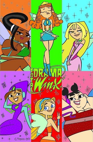  winx as Total Drama Action