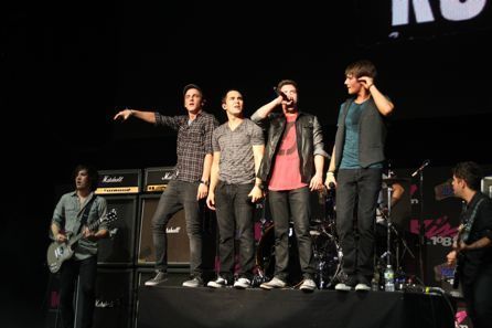 Big time rush at the kiss 108 concert in boston