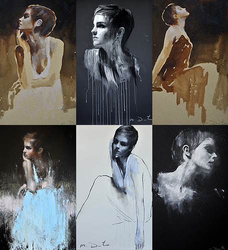 Emma Watson portraits kwa Mark Demsteader