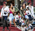 Ian and Nina walking in Paris - ian-somerhalder-and-nina-dobrev fan art