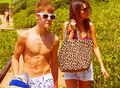 Justin & Selena in Hawaii - justin-bieber photo