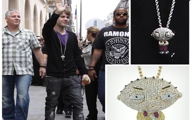  Justin spends £25,000 on necklace!