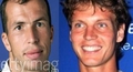 Stepanek lips vs Berdych - tennis photo