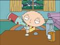Stewie drinking Brians alcohol stash - family-guy photo
