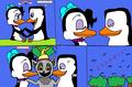 CURSE YOU JULIEN!!!!!! XD - penguins-of-madagascar fan art