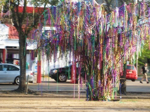  Mardi Gras bead 나무, 트리