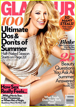  Blake Lively Covers 'Glamour' July 2011