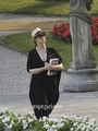 Christina Hendricks relaxing by the Hotel Pool in Lake Como, Italy. - christina-hendricks photo