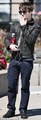 Daniel Radcliffe puffs away on a homemade cigarette in the New York street  - harry-potter photo