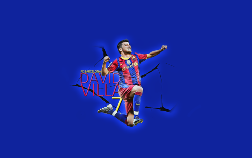  David विला FC Barcelona वॉलपेपर