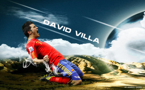 David Villa FIFA World Cup 2010