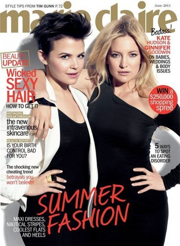  Ginnifer and Kate Hudson in Marie Claire June 2011