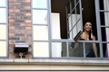 Kat Graham Greeting Fans from her Hotel in London - the-vampire-diaries photo