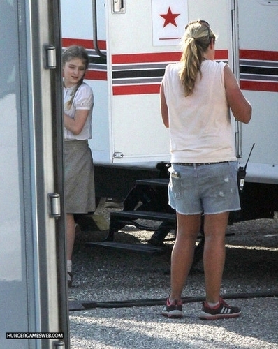 The Hunger Games - On set (May 31, 2011)