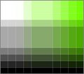 green - green saturation and brightness screencap