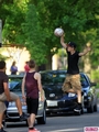 justin bieber plays ball back at home in canada!! - justin-bieber photo
