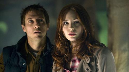 Amy looks scared of rory