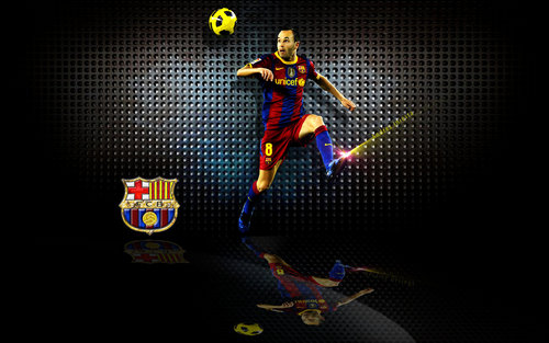  Andrés Iniesta FC Barcelona Hintergrund