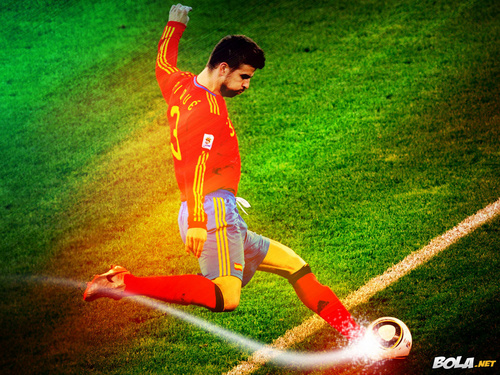 Gerard Piqué Spanish National Team Wallpaper