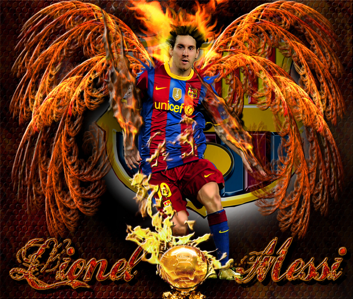 Lionel Messi FC Barcelona Wallpaper - Lionel Andres Messi Fan Art  (22612810) - Fanpop