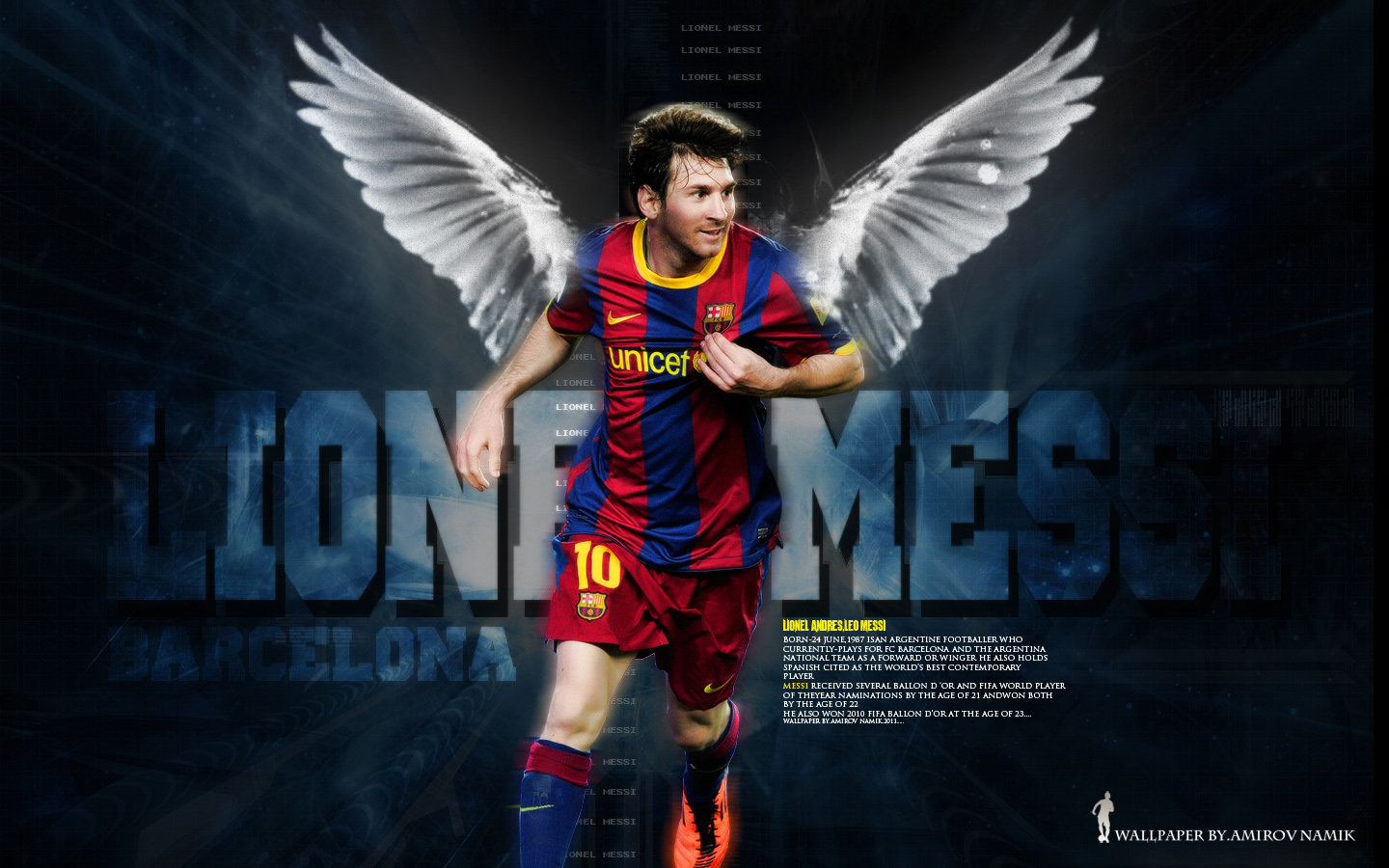Lionel Messi FC Barcelona Wallpaper - Lionel Andres Messi Wallpaper  (22612825) - Fanpop