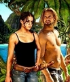 Michelle as Lucy with Sawyer2 - michelle-rodriguez fan art