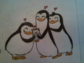 Private, Kowalski and Rico with Baby Skipper =)) - penguins-of-madagascar fan art