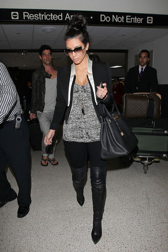  Kim Kardashian at LAX