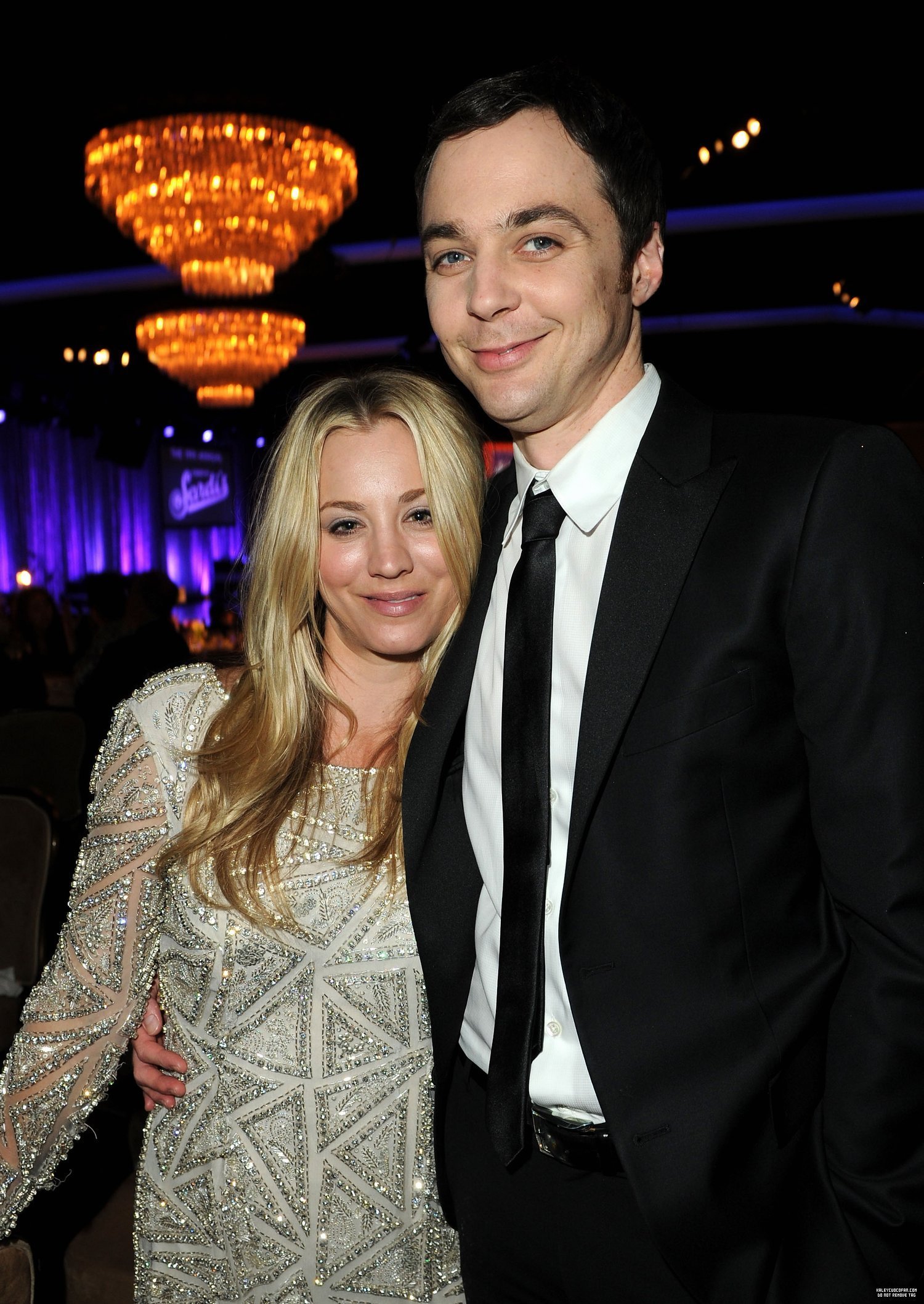 Th Annual A Night At Sardi S Fundraiser And Awards Dinner Jim Parsons And Kaley Cuoco