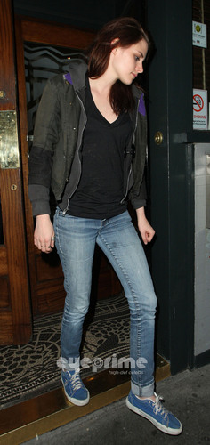 Kristen Stewart seen leaving the Groucho Club in London, June 8