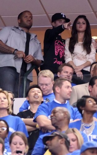 Selena - Watching The 2011 NBA Finals Between The Dallas Mavericks & Miami Heat - June 07, 2011