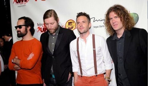 The Killers at "The Beatles LOVE  Cirque Du Soleil" 6-8-11