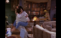 monica-and-chandler - monica jumping into chandlers arms and wrapping her legs around his waist screencap