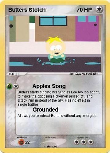  Butters Покемон Card