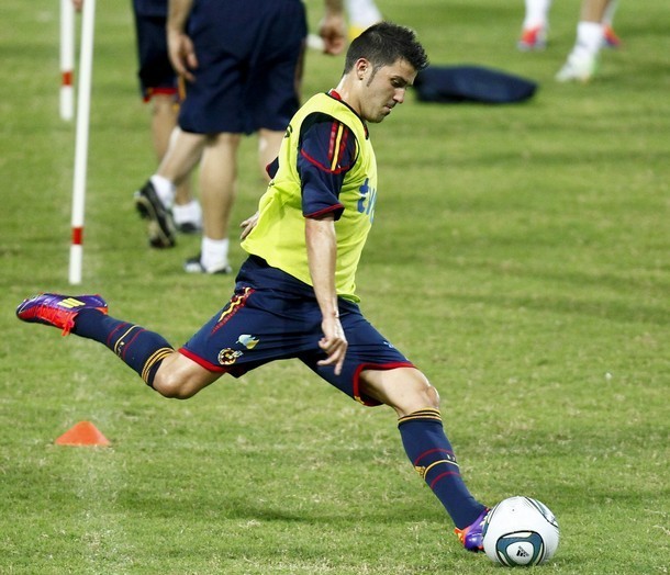 David Villa Training