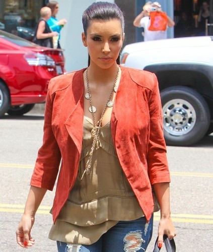  Kim Kardashian & Kris Humpheries in Beverly Hills