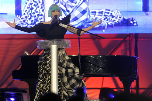 Lady Gaga At Europride in Rome - Speech