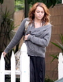 Miley - Outside Liam Hemsworth's House in Beverly Hills (9th June 2011) - miley-cyrus photo
