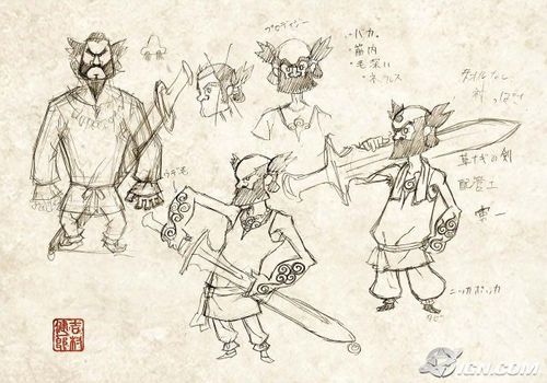  Okami Character Sketches