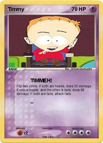  Timmy Покемон Card