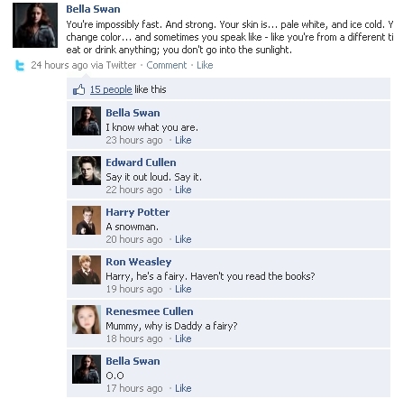  Twilight Characters on Facebook!
