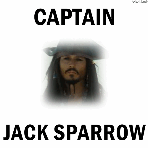  CAPTAIN JACK SPARROW.