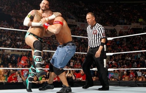  CM Punk vs Cena (all stella, star Raw)
