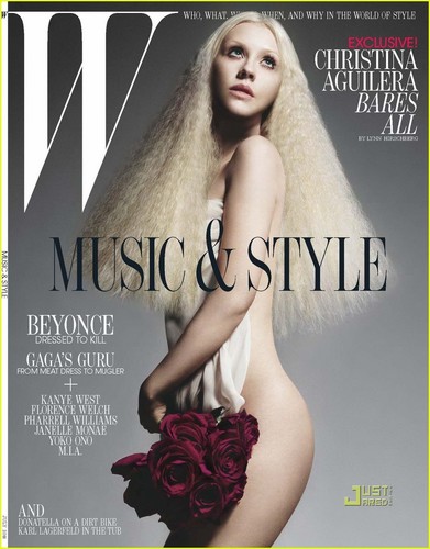 Christina Aguilera Covers 'W' July 2011