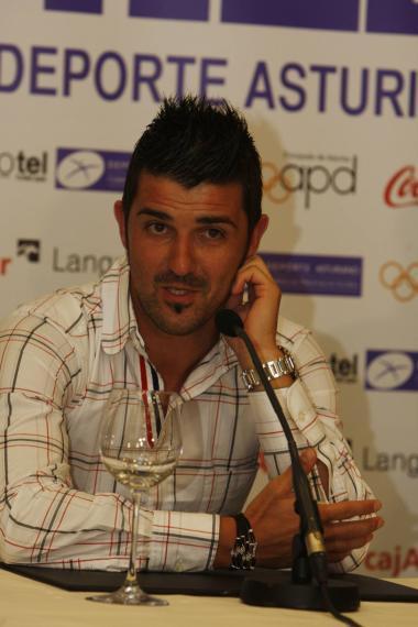 David Villa at Asturian Sports Press Conference 16 June 2011 