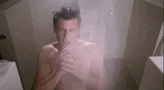 Finn singing in the shower LOL!!