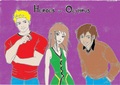Jason, Piper, Leo, with bad coloring - the-heroes-of-olympus fan art