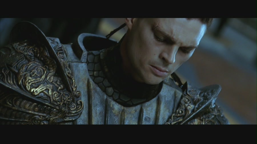 Karl Urban as Vaako in The Chronicles of Riddick (2004) .
