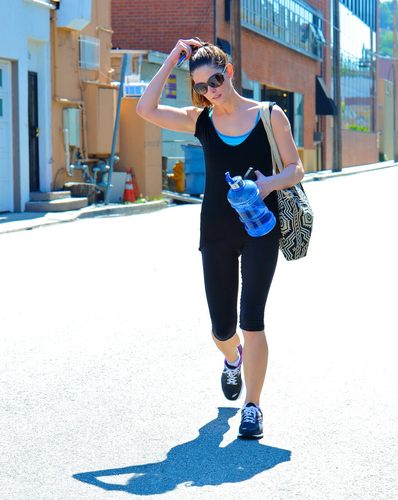  Candids of Ashley Greene (@AshleyMGreene) heading to & leaving her gym in LA earlier