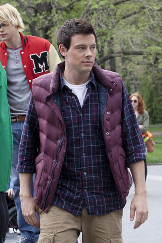  Cory Monteith On the Set of "New York"